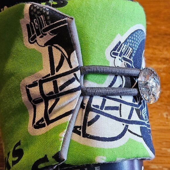 Seattle Seahawks Hand Made Coffee Cup Cozie Wrap - Picture 7 of 10
